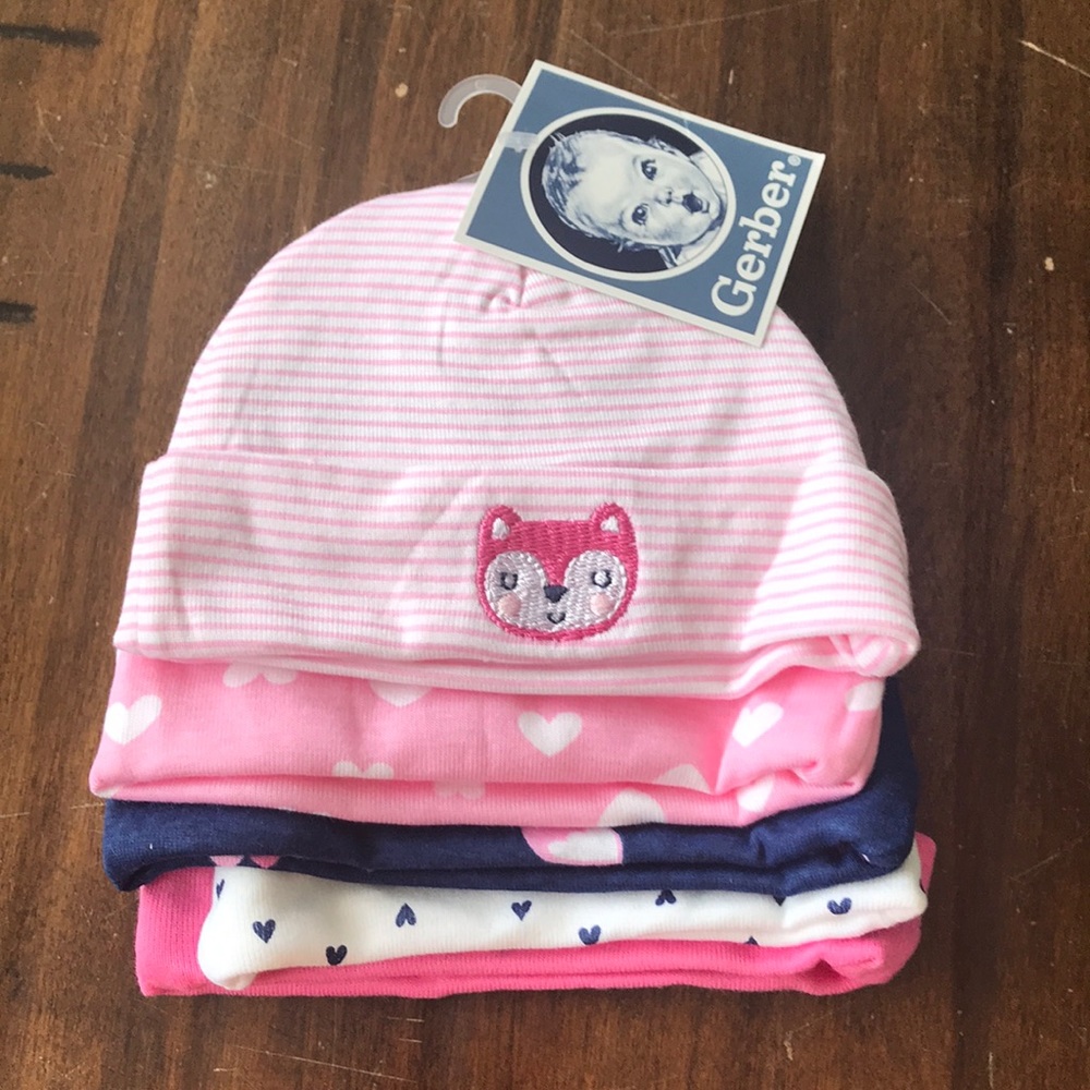 0-6M Gerber hats Brand New never worn